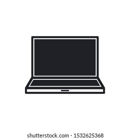 Laptop Icon Vector Symbol Eps