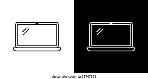 Laptop icon vector for web, computer and mobile apps