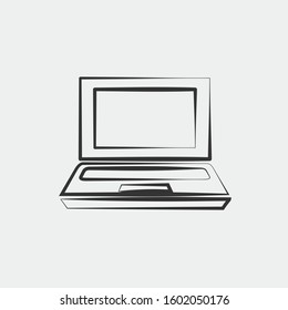 laptop icon vector for web and graphic design