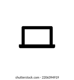Vector de icono de portátil para aplicaciones web y móviles. símbolo y signo de equipo