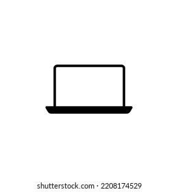 Laptop icon vector for web and mobile app. computer sign and symbol