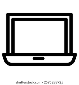 laptop icon vector for web and mobile app on white background