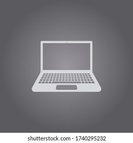 Laptop icon vector.Notebook sign illustration.EPS 10