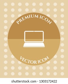 Laptop Icon for Web, Applications, Software & Graphic Designs.