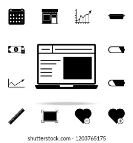 laptop icon. web icons universal set for web and mobile