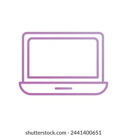 icono de ordenador portátil con fondo blanco vector ilustración de stock