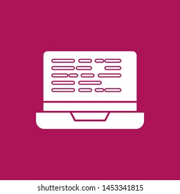 Laptop icon for your project

