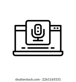laptop icon for your website, mobile, presentation, and logo design.