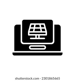 icono de portátil para tu sitio web, móvil, presentación y diseño de logotipo.