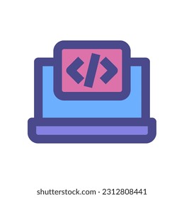 icono de portátil para tu sitio web, móvil, presentación y diseño de logotipo.