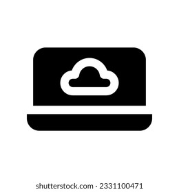 icono de portátil para tu sitio web, móvil, presentación y diseño de logotipo.
