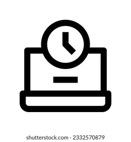 icono de portátil para tu sitio web, móvil, presentación y diseño de logotipo.
