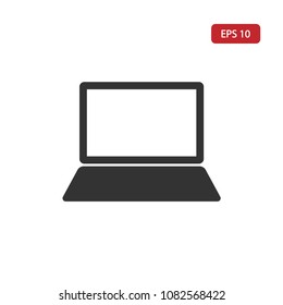 Laptop icon.Notebook vector.Computer sign isolated on white background. Simple portable gadget illustration for web and mobile platforms.