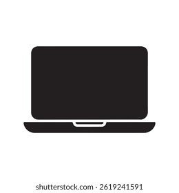 Laptop icons. Laptop different style icon illustration.