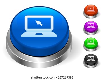 Laptop Icons on Round Button Collection