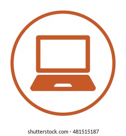 laptop  icon,vector. Flat design.