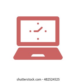laptop  icon,vector. Flat design.