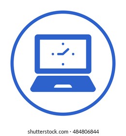 laptop  icon,vector. Flat design.