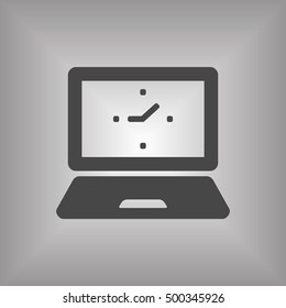 laptop  icon,vector. Flat design.