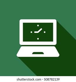 laptop  icon,vector. Flat design.