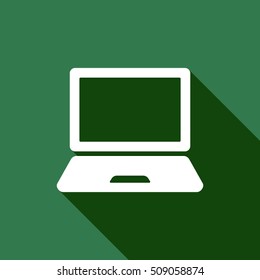 laptop  icon,vector. Flat design.