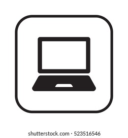 laptop  icon,vector. Flat design.