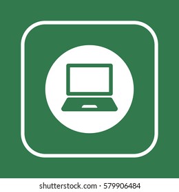 laptop  icon,vector. Flat design.