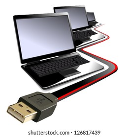 Laptop illustration