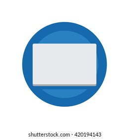 Laptop Illustration - Flat Icon