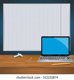 laptop illustration vector work, for design