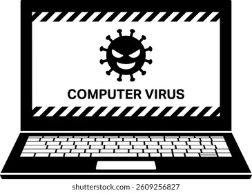 Laptop Infected With Computer Virus