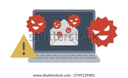 Laptop infected with computer virus, e-mail