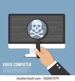 laptop infected virus computer