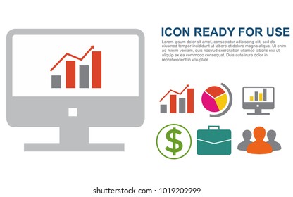 laptop infographic vector illustration