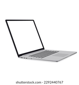 paro de pantalla en blanco pc pantalla vectorial mockup