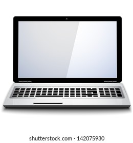 Laptop isolated on white