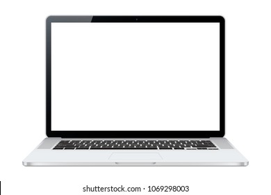 Laptop isolated on white background. Vectror illustration. To present your application and web design.
