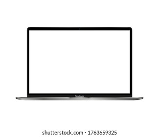 Laptop isolated on a white background