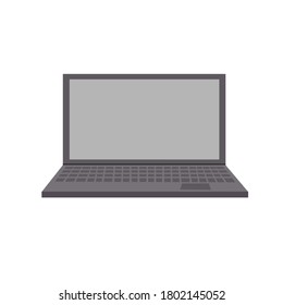 Laptop Isolated on White Background. Vector Illustration. EPS10