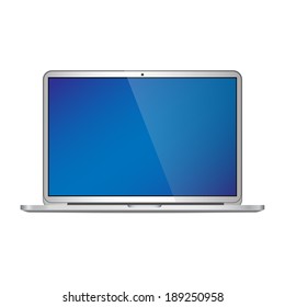 Laptop isolated on white background. Vector