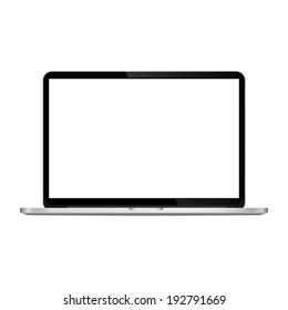 Laptop isolated on white background. Vector