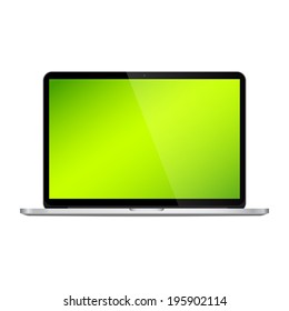 Laptop isolated on white background. Vector