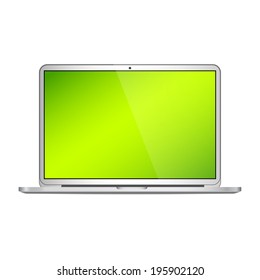 Laptop isolated on white background. Vector