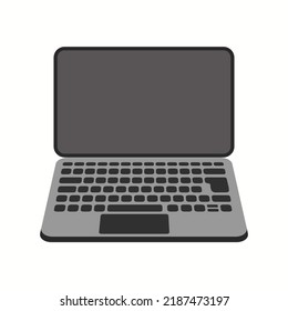 Laptop isolated on white background