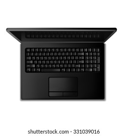 Laptop isolated on white background