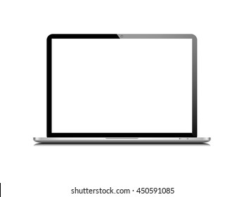  laptop isolated on white vector eps10