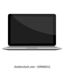 Laptop isolated over white background