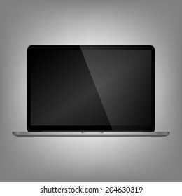 Laptop isolated. Vector