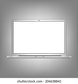 Laptop isolated. Vector