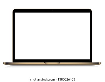 Laptop isolated vector. Gadget illustration vector. Modern computer, laptop, smartphone on a white background vector